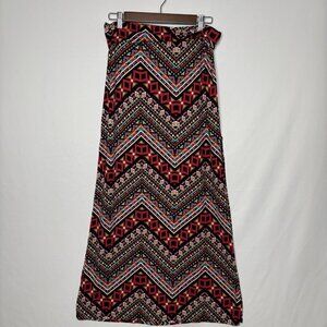 Midi Skirt 2 Side Slits Multicolor Unbranded Excellent Condition No Tags Size 12
